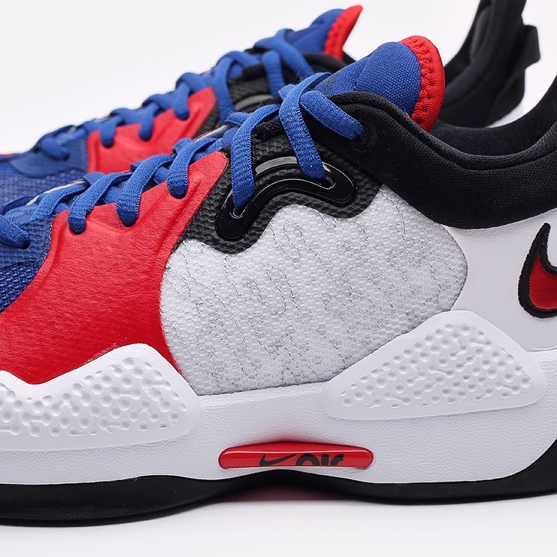 Кросівки баскетбольні Nike PG 5 Clippers White Red Blue CW3143-101, 42, В наявності, доставка 1-2 дні