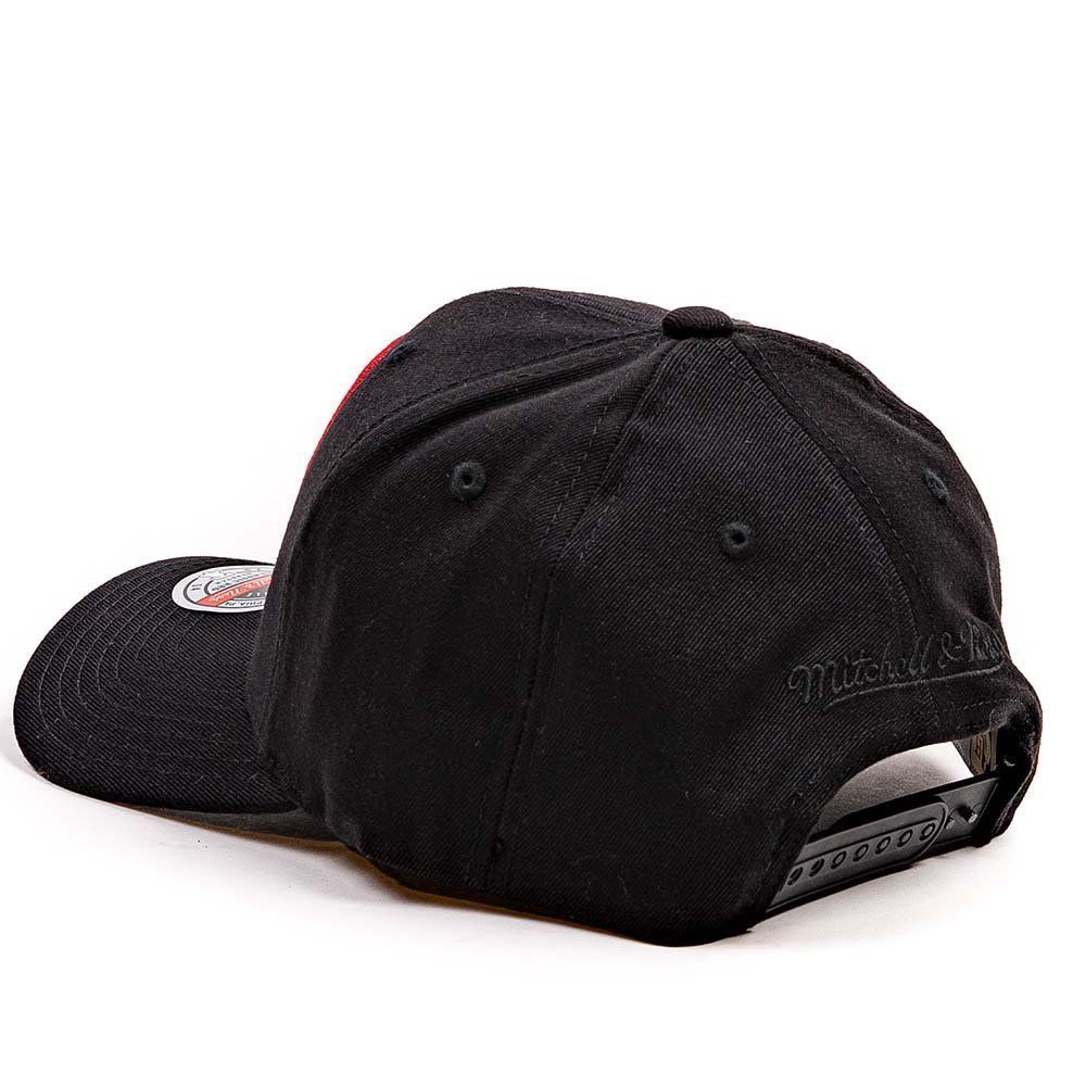 Кепка снепбек Mitchell & Ness NBA Toronto Raptors Alleyoop Red Line Solid Flex Snapback Black 6HSSFH21HW007-TRABLCK, OneSize (універсальний), В наявності, доставка 1-2 дні