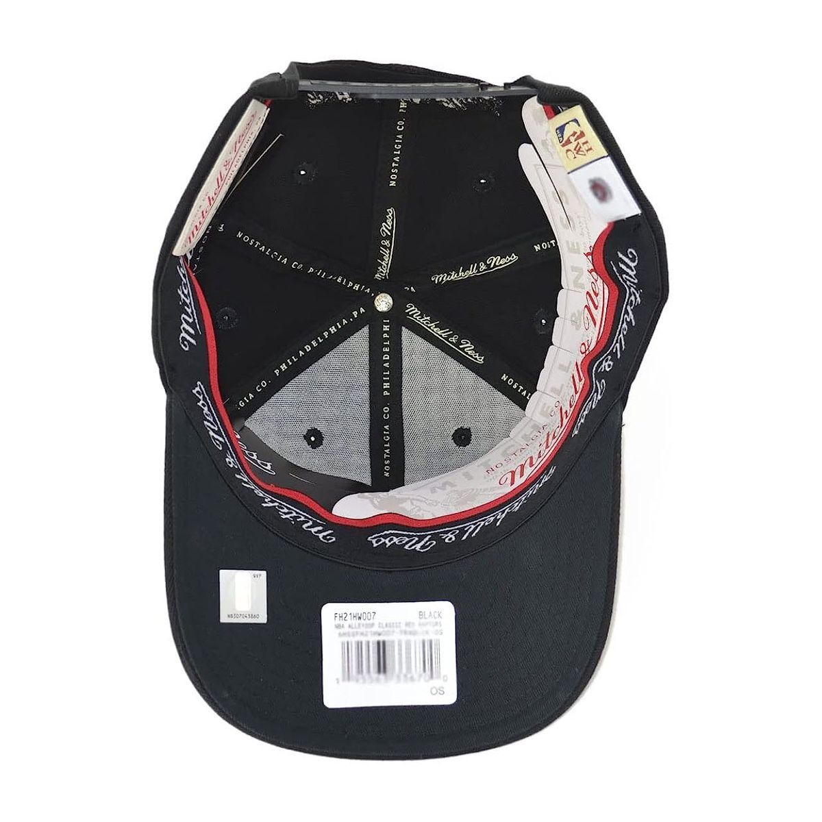 Кепка снепбек Mitchell & Ness NBA Toronto Raptors Alleyoop Red Line Solid Flex Snapback Black 6HSSFH21HW007-TRABLCK, OneSize (універсальний), В наявності, доставка 1-2 дні