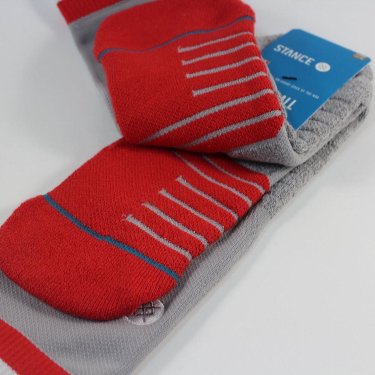 Шкарпетки баскетбольні Stance NBA Houston Rockets Logo Crew Basketball Socks Grey M559C5LCRO-GRY, M (38-42), В наявності, доставка 1-2 дні