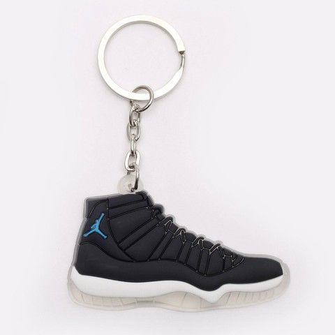 Брелок Jordan 11 Retro Black White Blue, OneSize (універсальний), В наявності, доставка 1-2 дні