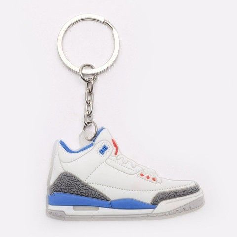 Брелок Jordan 3 Retro White Blue, OneSize (універсальний), В наявності, доставка 1-2 дні