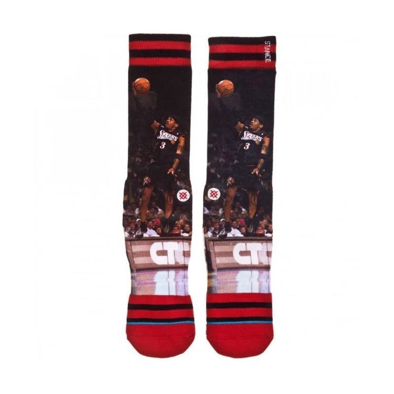 Шкарпетки унісекс Stance NBA Allen Iverson Philadelphia 76ers Crew Socks Multicolor M320D13ALL-SIX, L (42-46), В наявності, доставка 1-2 дні