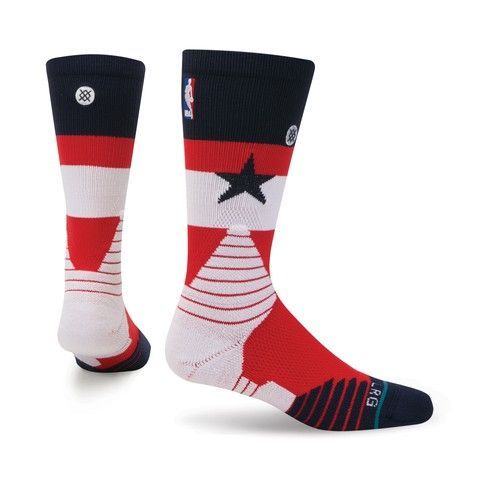 Шкарпетки баскетбольні Stance NBA Washington Wizards Core Crew Basketball Socks Navy M559D6CCWI-NVY, L (42-46), В наявності, доставка 1-2 дні