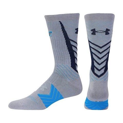 Шкарпетки баскетбольні Under Armour Undeniable Curry SC30 Basketball Crew Socks Grey 1268424-036, L (42-46), В наявності, доставка 1-2 дні