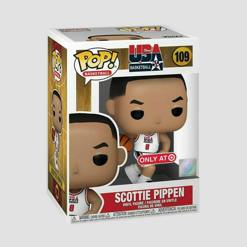 Колекційна фігурка Funko Pop NBA Scottie Pippen #109 - USA Basketball '92 White (56146), 4'' (10 см), В наявності, доставка 1-2 дні