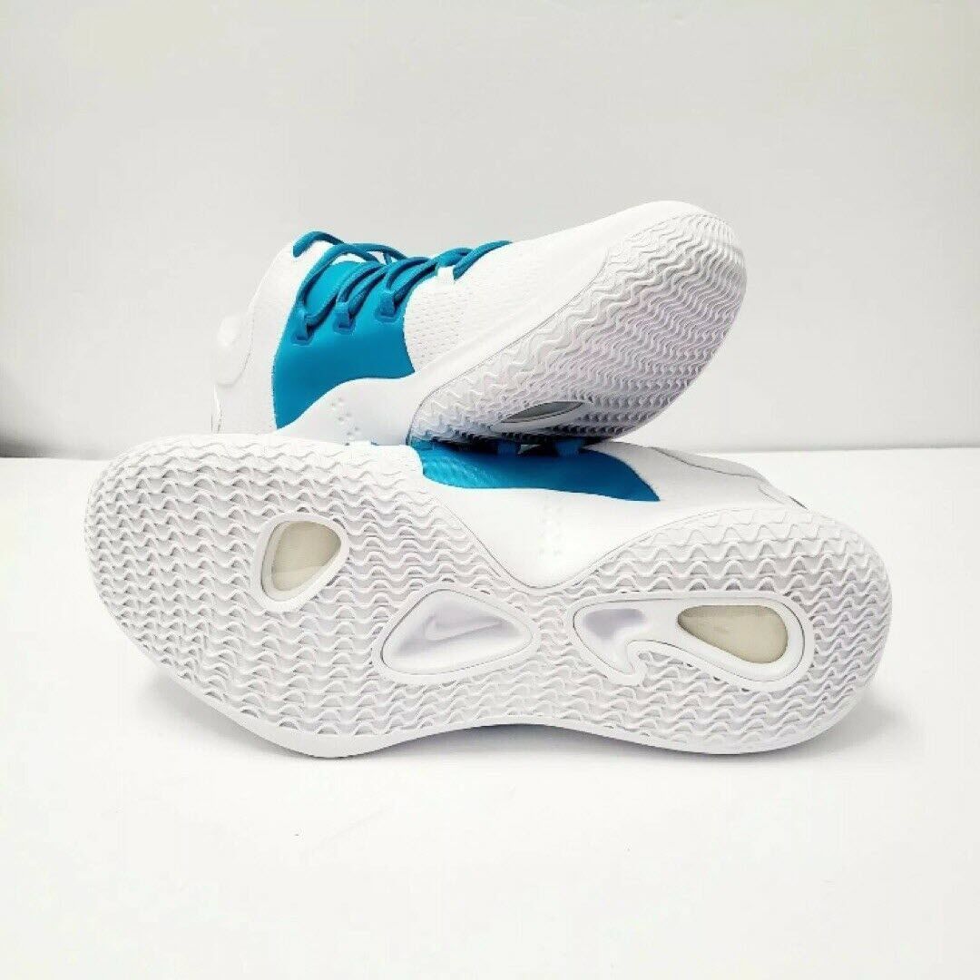 Кросівки баскетбольні Nike Hyperdunk X Low TB White Teal AT3867-116, 50.5, В наявності, доставка 1-2 дні