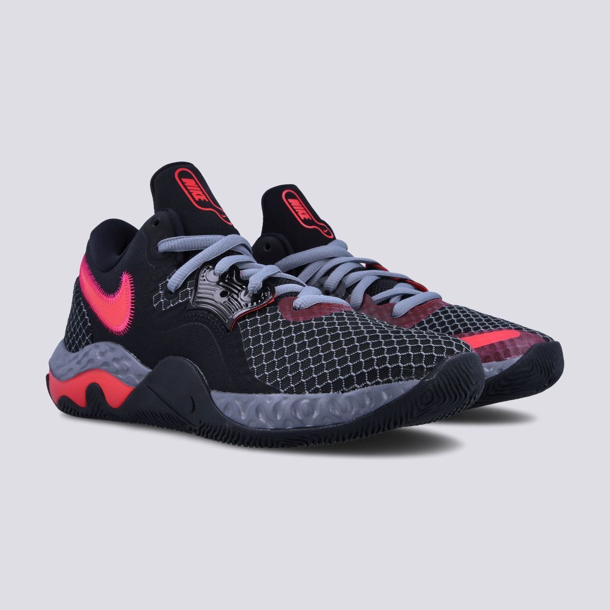 Кросівки баскетбольні Nike Renew Elevate II Black Siren Red CW3406-008, 40.5, В наявності, доставка 1-2 дні
