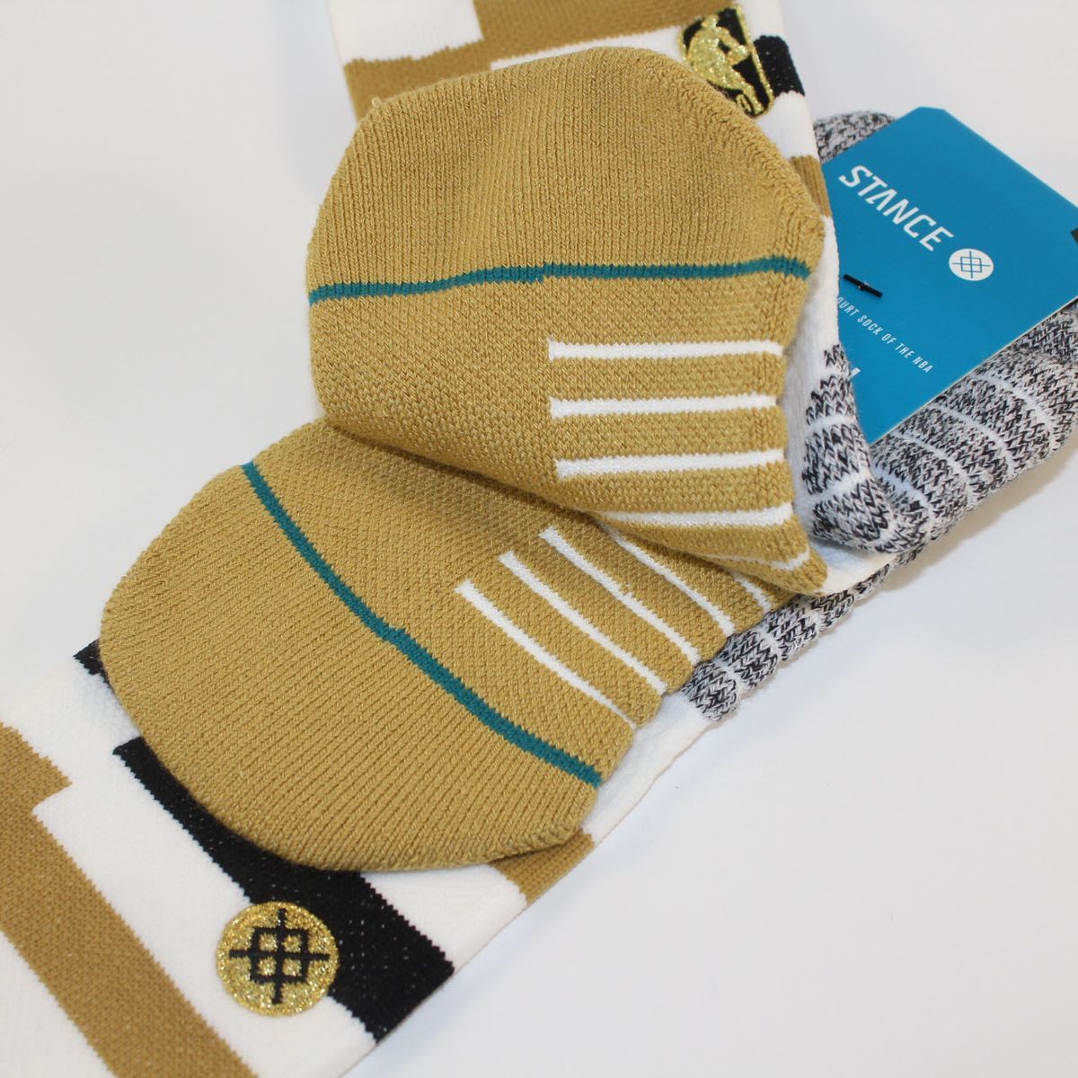 Шкарпетки баскетбольні Stance NBA Toronto Raptors Core Crew Basketball Socks White M559D6CCRA-BLK, L (42-46), В наявності, доставка 1-2 дні