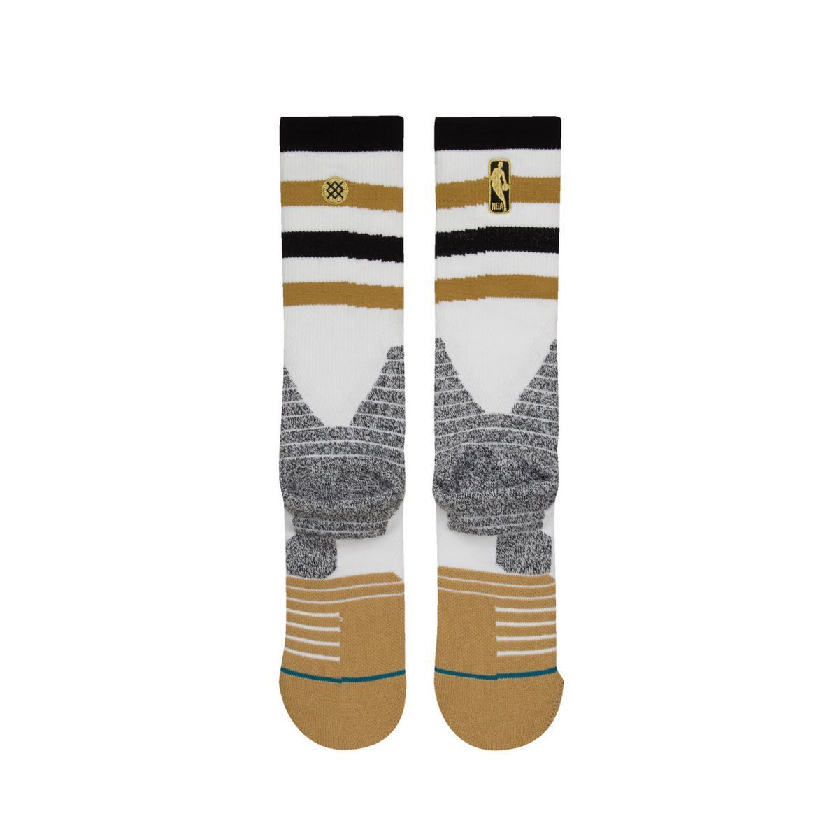 Шкарпетки баскетбольні Stance NBA Toronto Raptors Core Crew Basketball Socks White M559D6CCRA-BLK, L (42-46), В наявності, доставка 1-2 дні