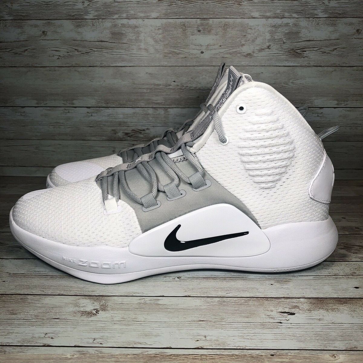 Кросівки баскетбольні Nike Hyperdunk X TB White Grey AT3866-100, 50.5, В наявності, доставка 1-2 дні