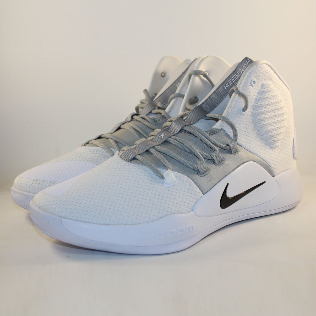Кросівки баскетбольні Nike Hyperdunk X TB White Grey AT3866-100, 50.5, В наявності, доставка 1-2 дні