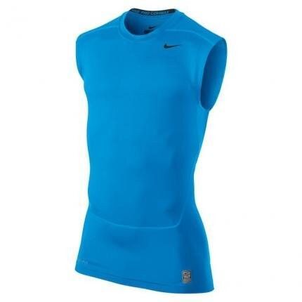 Майка компресійна Nike Pro Combat Core Compression 2.0 Top Blue 449791-433, S, В наявності, доставка 1-2 дні