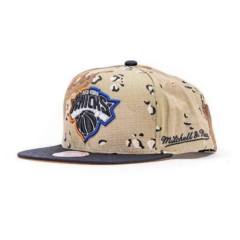 Кепка снепбек Mitchell & Ness NBA New York Knicks Choco Camo Snapback HHSS1101-NYKYYPPPCAMO, OneSize (універсальний), В наявності, доставка 1-2 дні