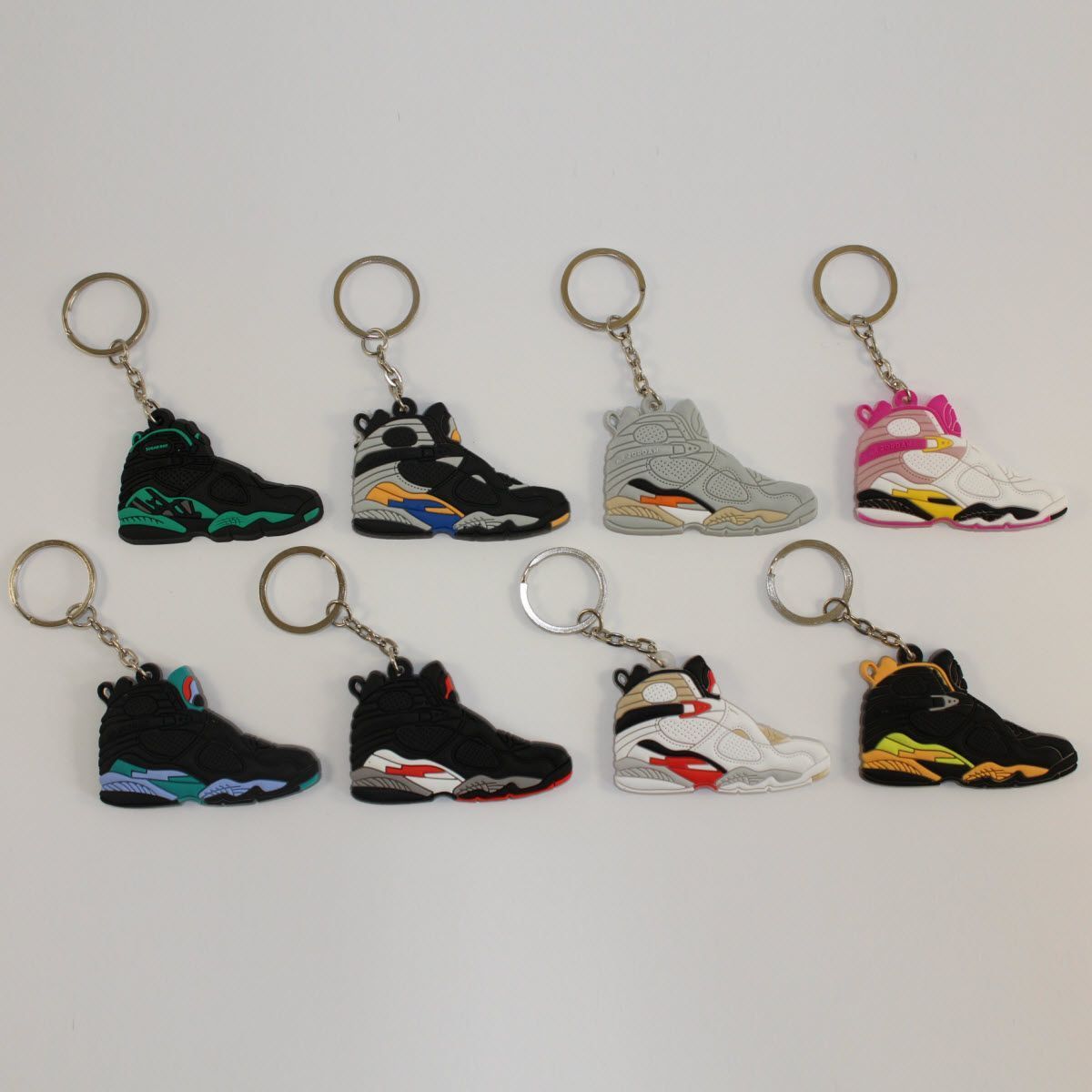 Брелок Jordan 8 Retro Black Grey, OneSize (універсальний), В наявності, доставка 1-2 дні