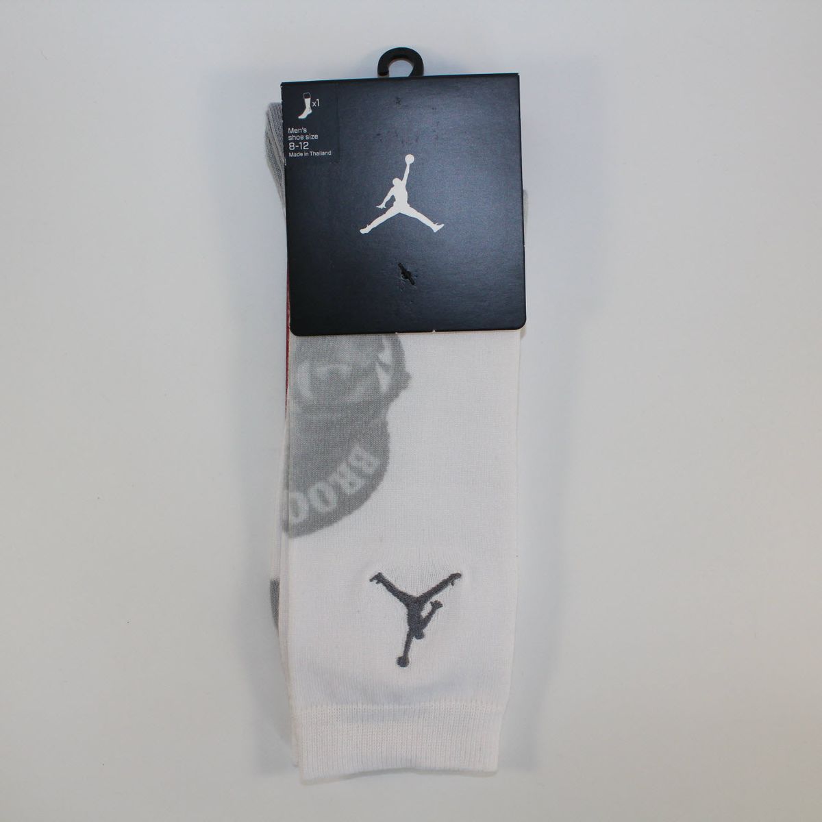Шкарпетки Jordan IV 4 Retro Spike Lee Crew Socks White SX5645-100, XL (46-50), В наявності, доставка 1-2 дні