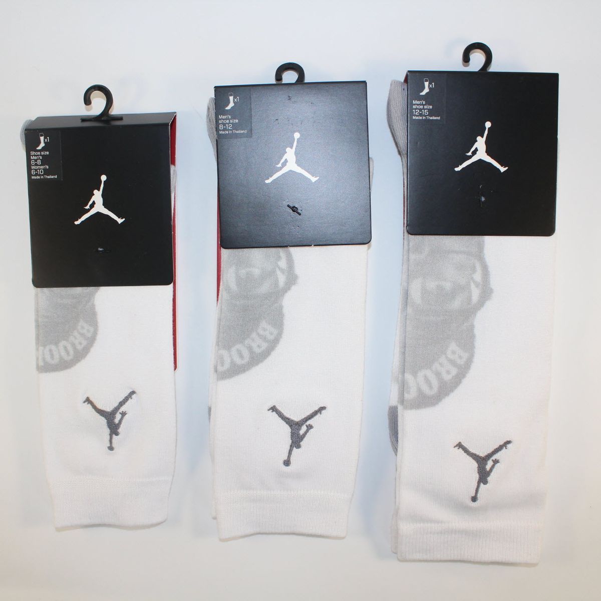 Шкарпетки Jordan IV 4 Retro Spike Lee Crew Socks White SX5645-100, XL (46-50), В наявності, доставка 1-2 дні