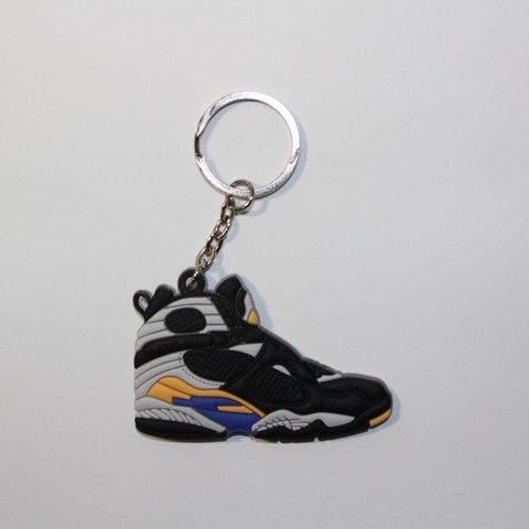 Брелок Jordan 8 Retro Black Grey, OneSize (універсальний), В наявності, доставка 1-2 дні