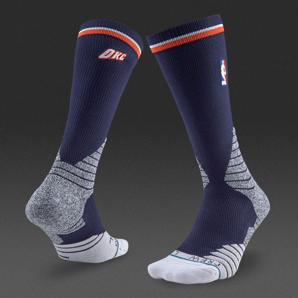 Шкарпетки баскетбольні Stance NBA Oklahoma City Thunder Logo Crew Basketball Socks Navy M559C5LCTH-NVY, L (42-46), В наявності, доставка 1-2 дні