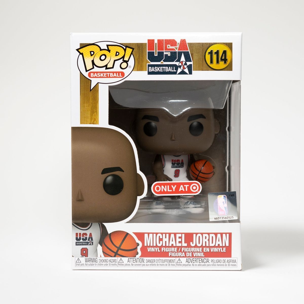 Колекційна фігурка Funko Pop NBA Michael Jordan #114 - USA Basketball '92 White (56400), 4'' (10 см), В наявності, доставка 1-2 дні