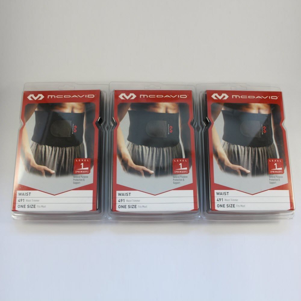 Фіксатор для підтримки спини компресійний McDavid 491 Waist Trimmer Black, OneSize (універсальний), В наявності, доставка 1-2 дні