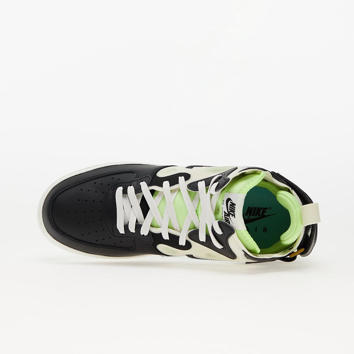 Кросівки чоловічі Nike Air Force 1 React Mid Black Neon DQ1872-100, 39, В наявності, доставка 1-2 дні