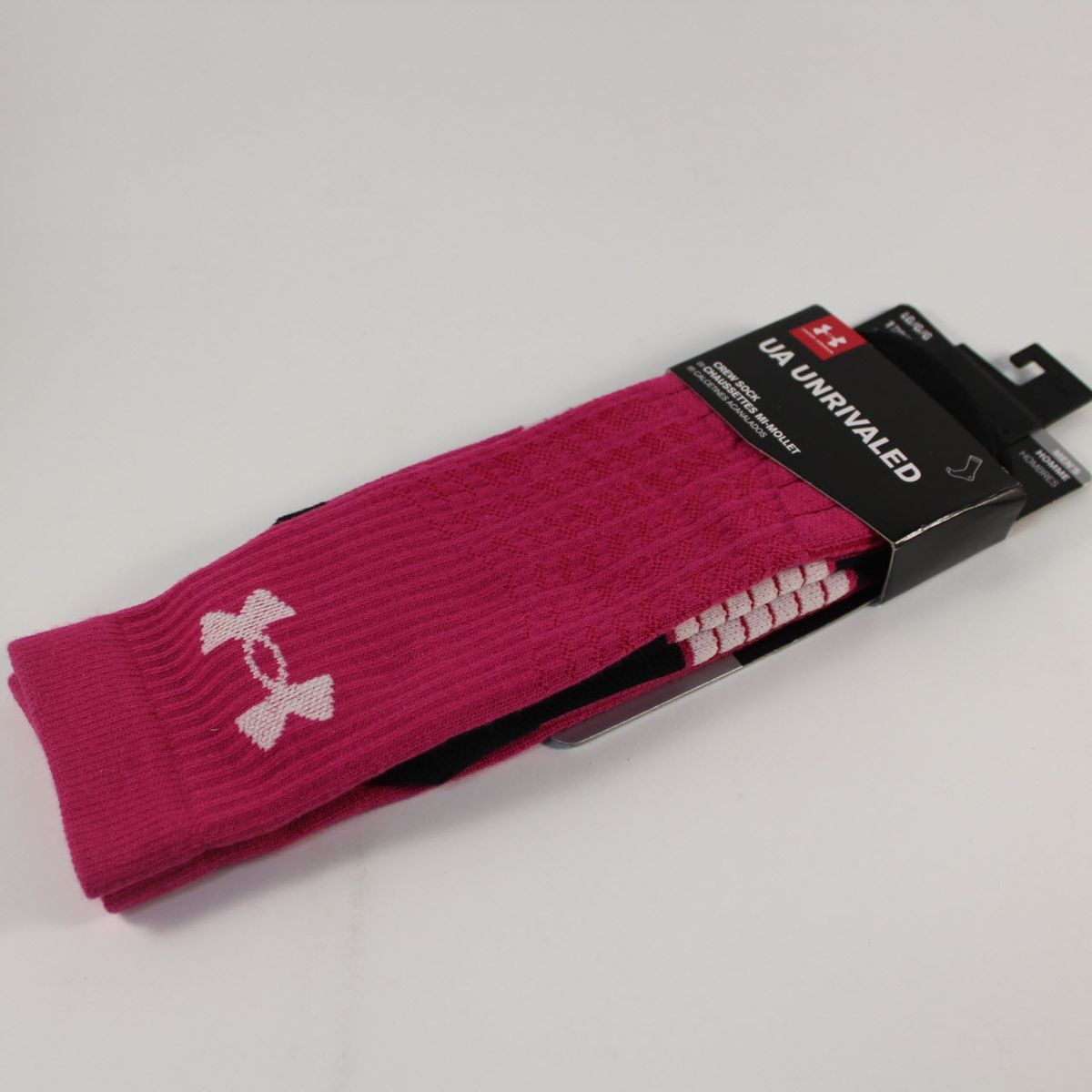 Шкарпетки спортивні Under Armour Unrivaled Crew Socks Pink 1292865-654, L (42-46), В наявності, доставка 1-2 дні