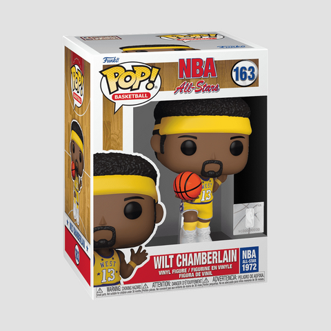 Колекційна фігурка Funko Pop NBA Wilt Chamberlain #163 - All-Stars '72 Yellow (67493), 4'' (10 см), В наявності, доставка 1-2 дні