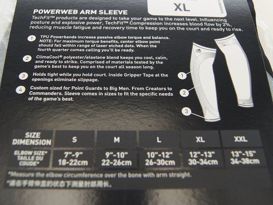 Нарукавник компресійний Adidas TechFit Powerweb Elbow Sleeve White, L, В наявності, доставка 1-2 дні