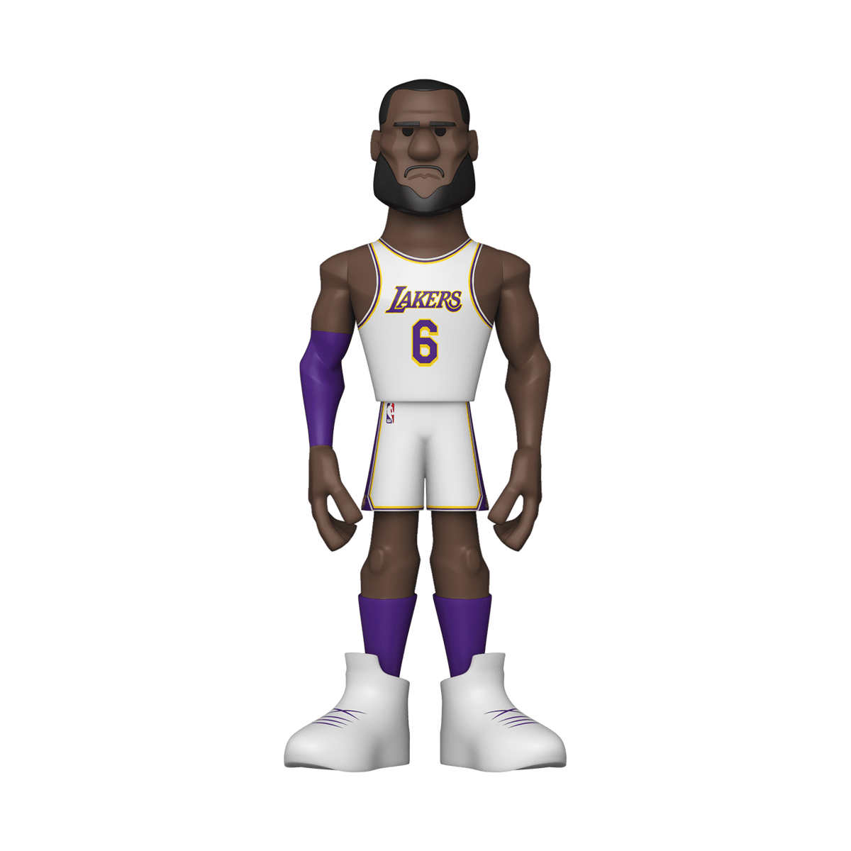 Колекційна фігурка Funko Gold NBA Lebron James - Los Angeles Lakers White (57291), 5'' (12.7 см), В наявності, доставка 1-2 дні