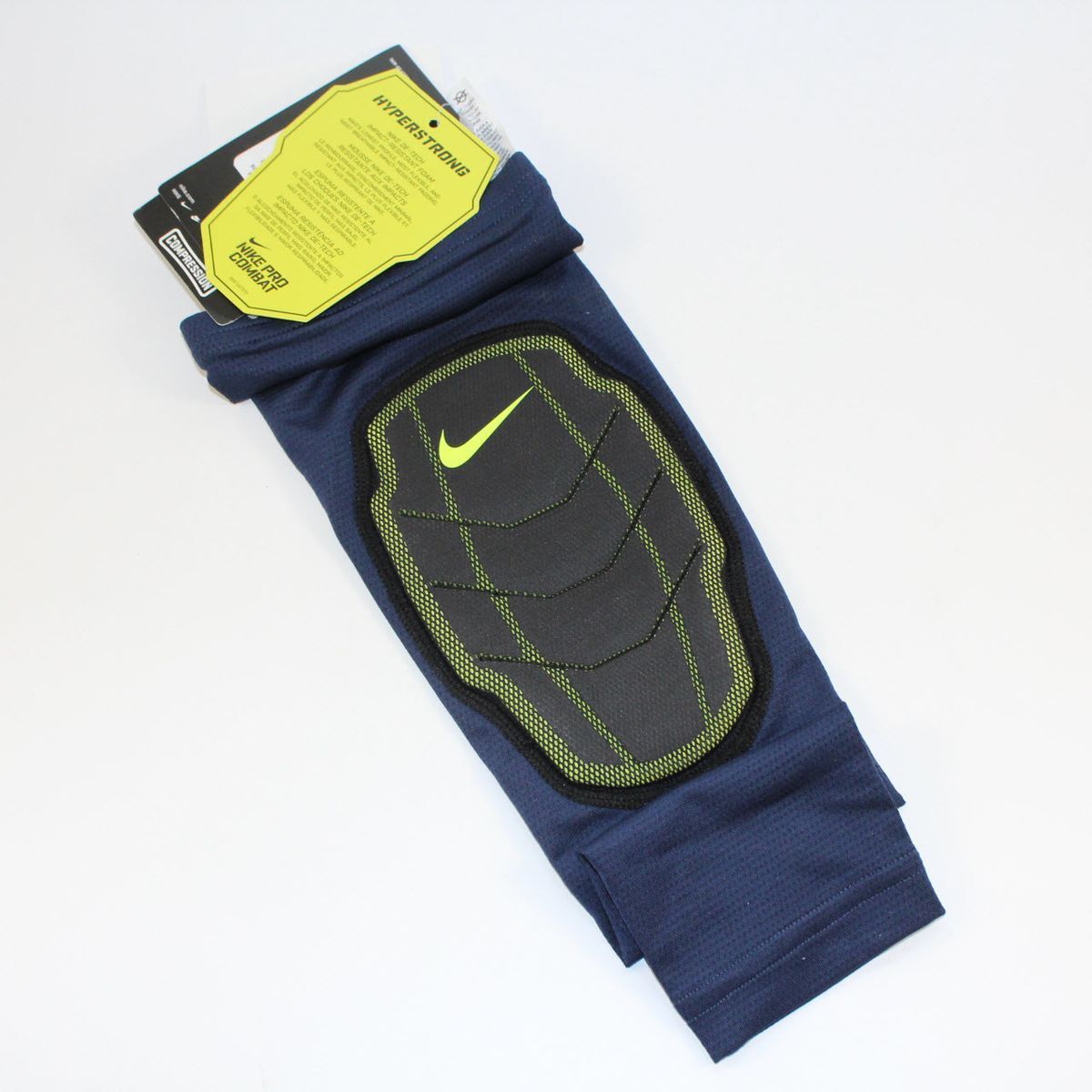 Нарукавник компресійний з захистом ліктя Nike Pro Combat Hyperstrong Series Basketball Sleeve Navy, S/M, В наявності, доставка 1-2 дні
