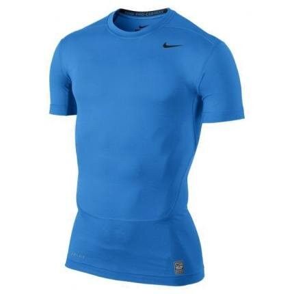 Футболка компресійна Nike Pro Combat Core Compression SS 2.0 Top Blue 449792-433, M, В наявності, доставка 1-2 дні