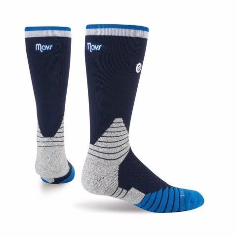 Шкарпетки баскетбольні Stance NBA Dallas Mavericks Logo Crew Basketball Socks Navy M559C5LCMV-BLK, M (38-42), В наявності, доставка 1-2 дні