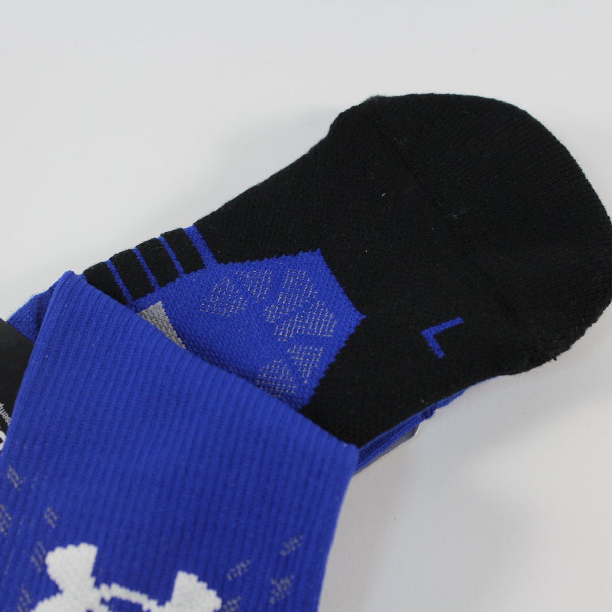 Шкарпетки баскетбольні Under Armour Curry SC30 Basketball Crew Socks Blue Grey 1292879-400, L (42-46), В наявності, доставка 1-2 дні