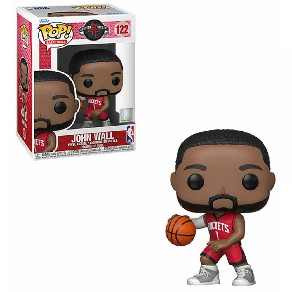 Колекційна фігурка Funko Pop NBA John Wall #122 - Houston Rockets Red (59261), 4'' (10 см), В наявності, доставка 1-2 дні