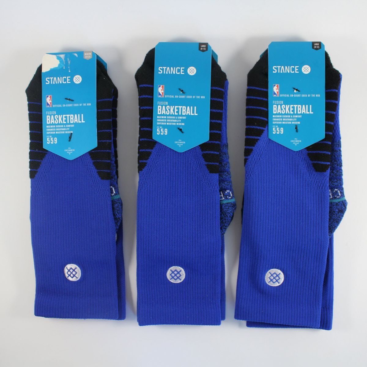 Шкарпетки баскетбольні Stance NBA Solid Crew Basketball Socks Blue M559C5SLID-BLU, L (42-46), В наявності, доставка 1-2 дні