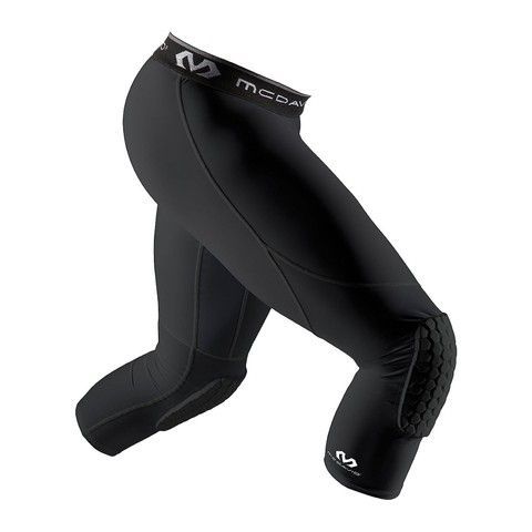 Компресійні лосіни 3/4 з захистом на колінах McDavid 748X Protective Pads 3/4 Length Tight Black, 2XL, В наявності, доставка 1-2 дні