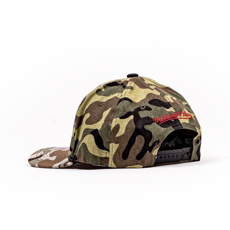 Кепка снепбек Mitchell & Ness NBA Los Angeles Clippers Woodland Desert Stretch Snapback Khaki 6HSSMM19494-LACCMWD, OneSize (універсальний), В наявності, доставка 1-2 дні