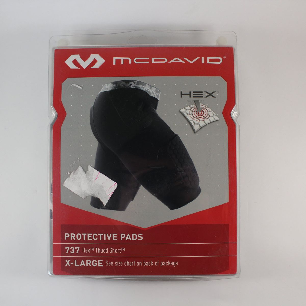 Компресійні шорти із захистом McDavid 737 Thudd Shorts W/ Protective Pads, XL