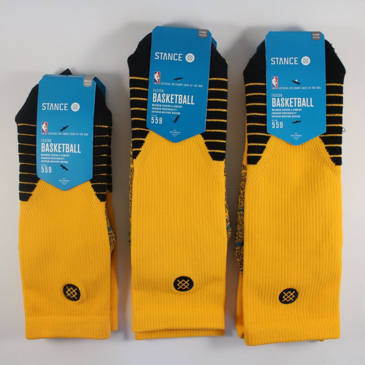 Шкарпетки баскетбольні Stance NBA Solid Crew Basketball Socks Yellow M559C5SLID-YEL, XL (46-50), В наявності, доставка 1-2 дні
