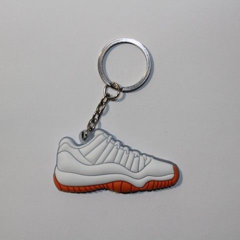 Брелок Jordan 11 Retro Low White Orange, OneSize (універсальний), В наявності, доставка 1-2 дні