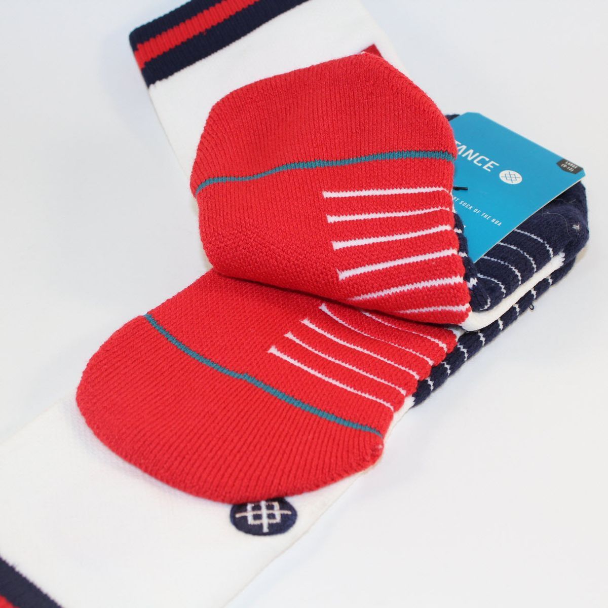Шкарпетки баскетбольні Stance NBA New Orleans Pelicans Logo Crew Basketball Socks White M559C5LCPE-WHT, L (42-46), В наявності, доставка 1-2 дні