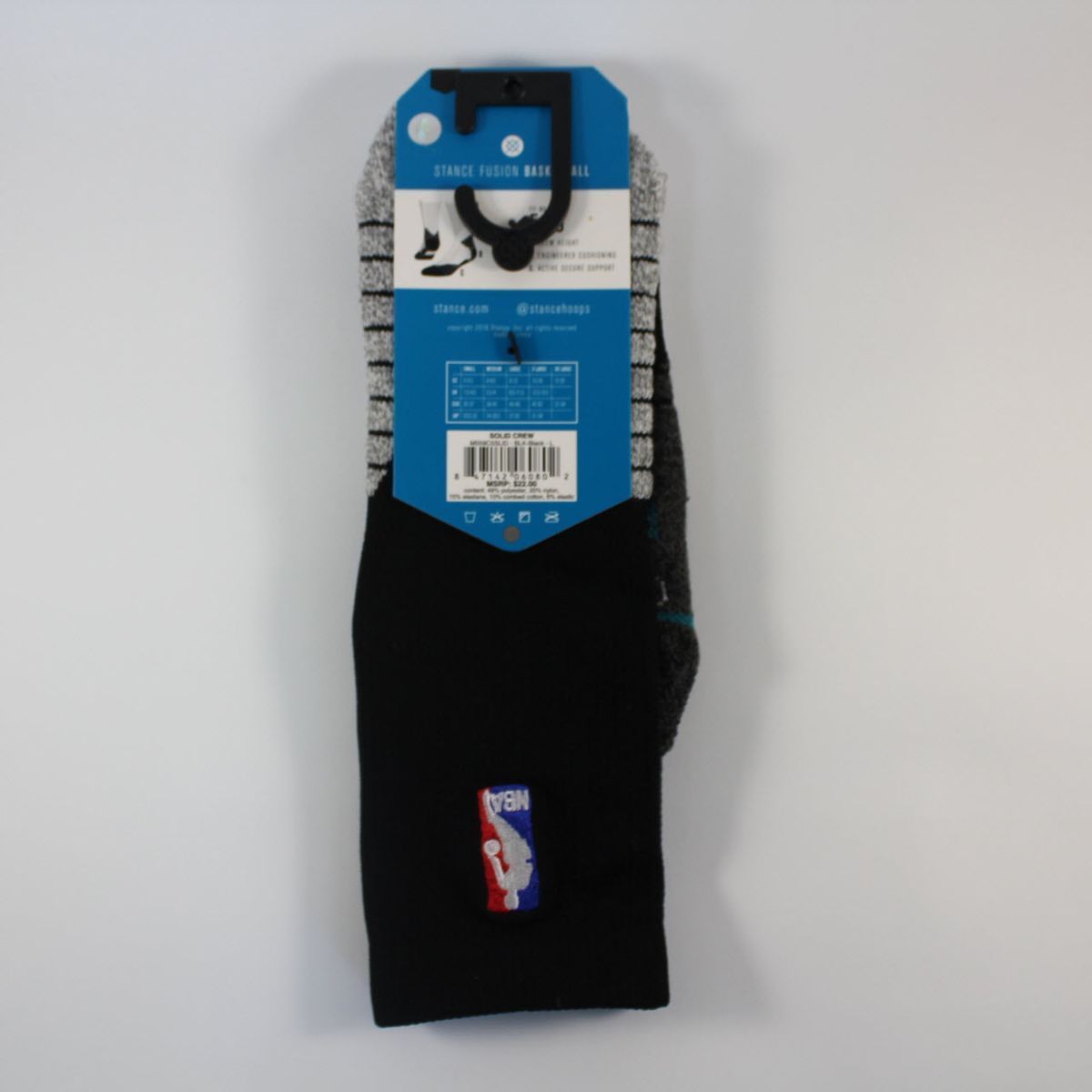 Шкарпетки баскетбольні Stance NBA Solid Crew Basketball Socks Black M559C5SLID-BLK, XL (46-50), В наявності, доставка 1-2 дні