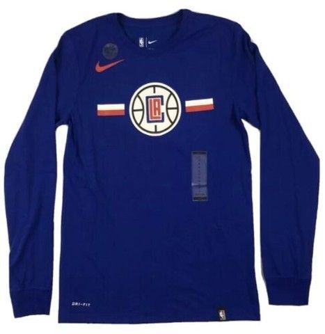 Футболка лонгслів Nike NBA Los Angeles Clippers Royal Blue AJ4893-495, S, В наявності, доставка 1-2 дні