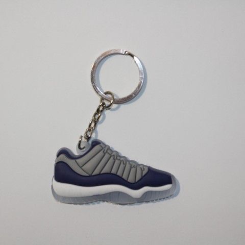 Брелок Jordan 11 Retro Low Navy Grey, OneSize (універсальний), В наявності, доставка 1-2 дні
