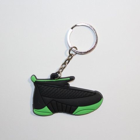 Брелок Jordan 15 Retro Black Green, OneSize (універсальний), В наявності, доставка 1-2 дні