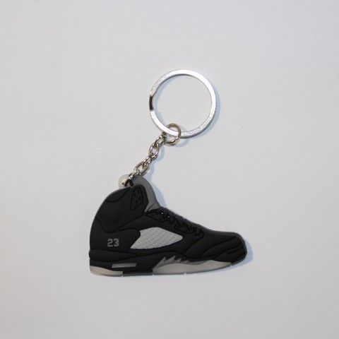 Брелок Jordan 5 Retro Black Grey, OneSize (універсальний), В наявності, доставка 1-2 дні