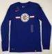 Футболка лонгслів Nike NBA Los Angeles Clippers Royal Blue AJ4893-495, S, В наявності, доставка 1-2 дні