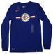 Футболка лонгслів Nike NBA Los Angeles Clippers Royal Blue AJ4893-495, S, В наявності, доставка 1-2 дні