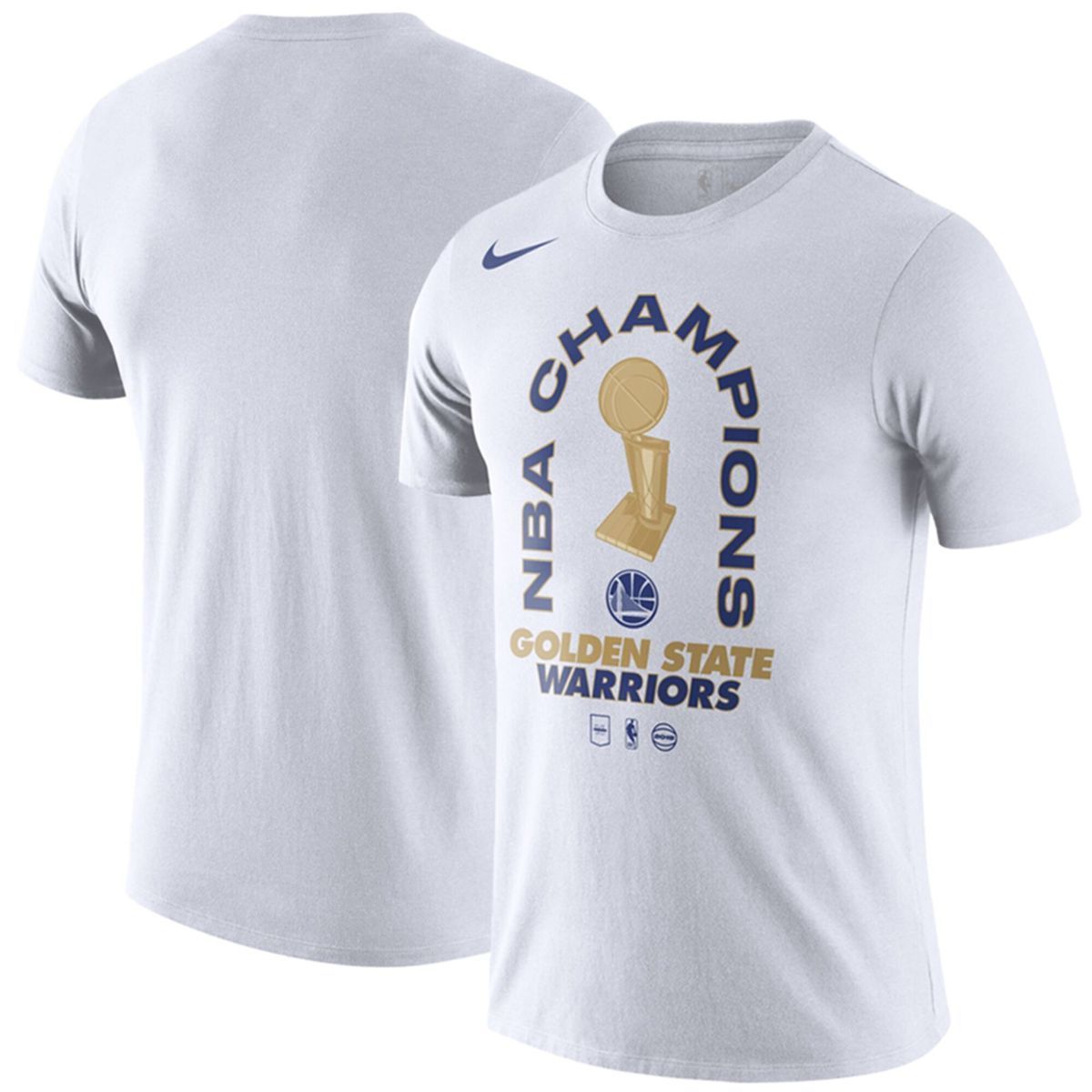 Футболка чоловіча Nike NBA Golden State Warriors Champions 2018 White, 2XL, В наявності, доставка 1-2 дні